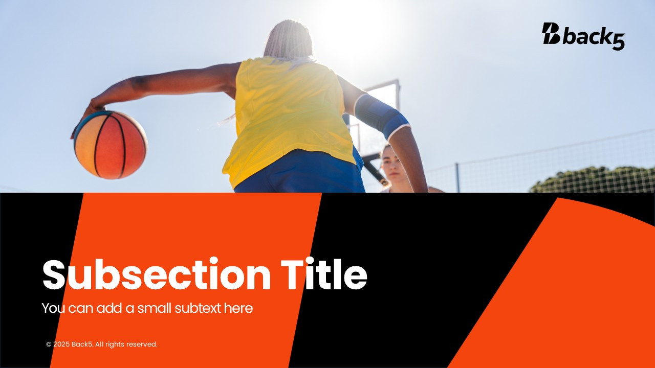Back 5 pitch deck template